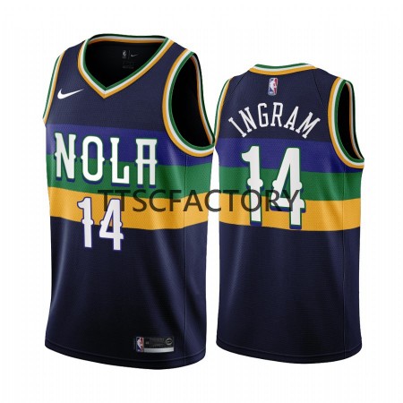 Maillot Basket New Orleans Pelicans Brandon Ingram 14 Nike 2022-23 City Edition Navy Swingman - Homme